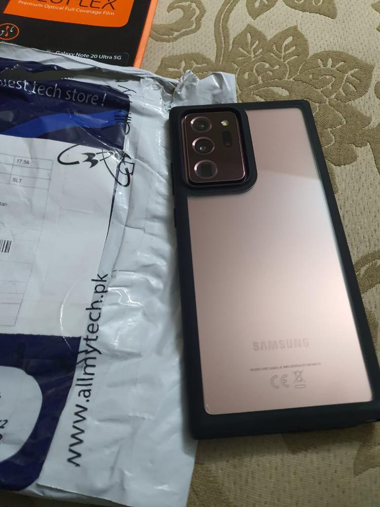 Galaxy Note 20 Ultra Ultra Hybrid Case by Spigen - ACS01394 - Matte Black - Customer Photo From Usman Shahbaz