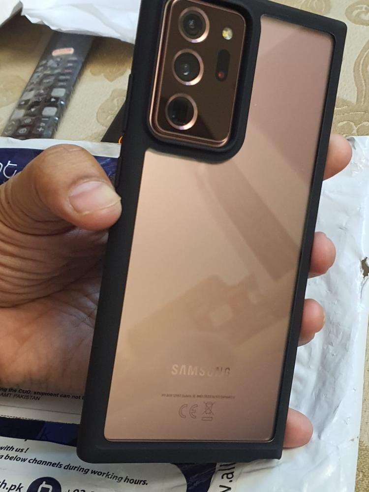 Galaxy Note 20 Ultra Ultra Hybrid Case by Spigen - ACS01394 - Matte Black - Customer Photo From Usman Shahbaz