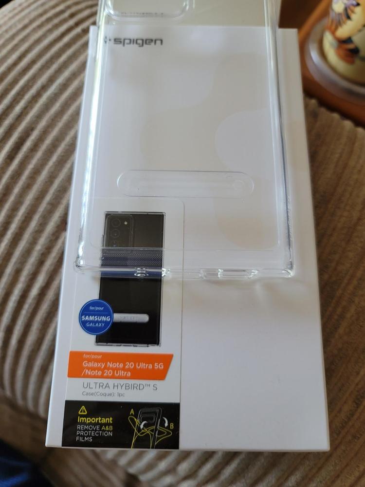 Galaxy Note 20 Ultra Ultra Hybrid S Case by Spigen � ACS01395 � Crystal Clear - Customer Photo From Amazon Review