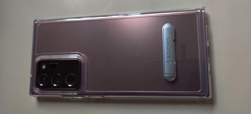 Galaxy Note 20 Ultra Ultra Hybrid S Case by Spigen � ACS01395 � Crystal Clear - Customer Photo From Amazon Review