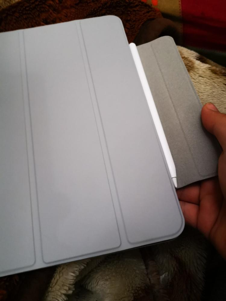 iPad Pro 11 2020 Rebound Magnetic Smart Case Convenient Magnetic Attachment Supports Pencil Pairing & Charging - Silver Gray also iPad Pro 11 2018 - Customer Photo From Abbas Mubarak