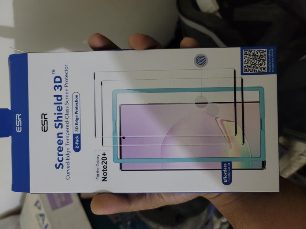 Galaxy Note 20 Ultra Screen Shield 3D Glass Protector - 2 PACK by ESR - Clear - Customer Photo From Talal Khan