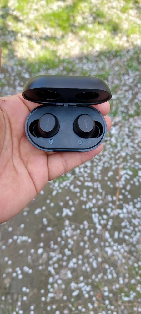 MPOW M12 in-Ear Bluetooth 5.0 Earbuds with Wireless Charging Case, USB-C Charging, Deep Bass & 25H Playtime - Black - Customer Photo From Tufayl MAK