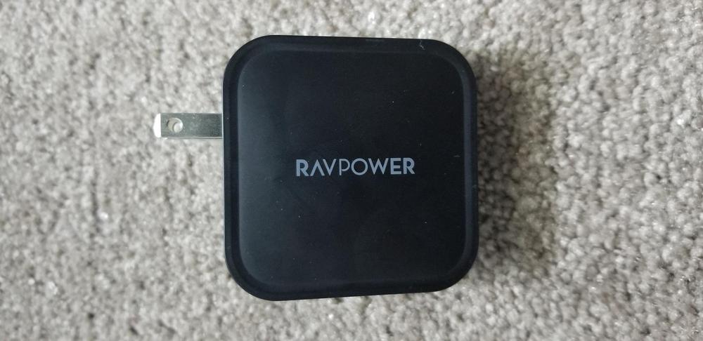 RAVPower 90W Wall Charger PD 3.0 Dual Port Fast Charging USB C Charger GaN Tech � Charges 2 Laptops at once � Black � RP-PC128 - Customer Photo From Amazon Reviews