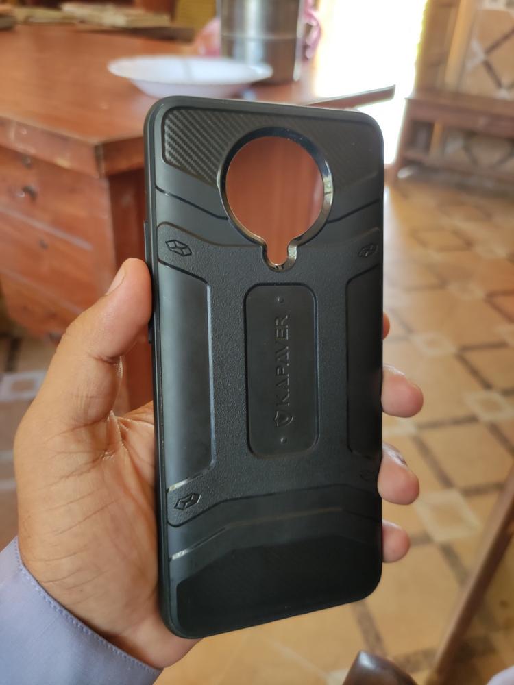 POCO F2 Pro Rugged Case by KAPAVER - Black - Customer Photo From Pawan Lal