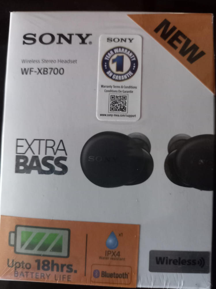 Sony WF-XB700 EXTRA BASS True Wireless Earbuds Headset/Headphones - Black - Customer Photo From Mohammad Farhan Khan