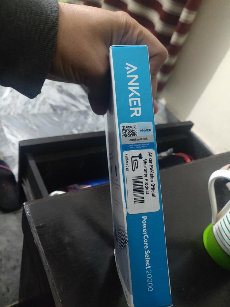 Anker PowerCore Select 20000 18W Power Bank - A1363H11 - Black - Customer Photo From Dr Wajahat Baig