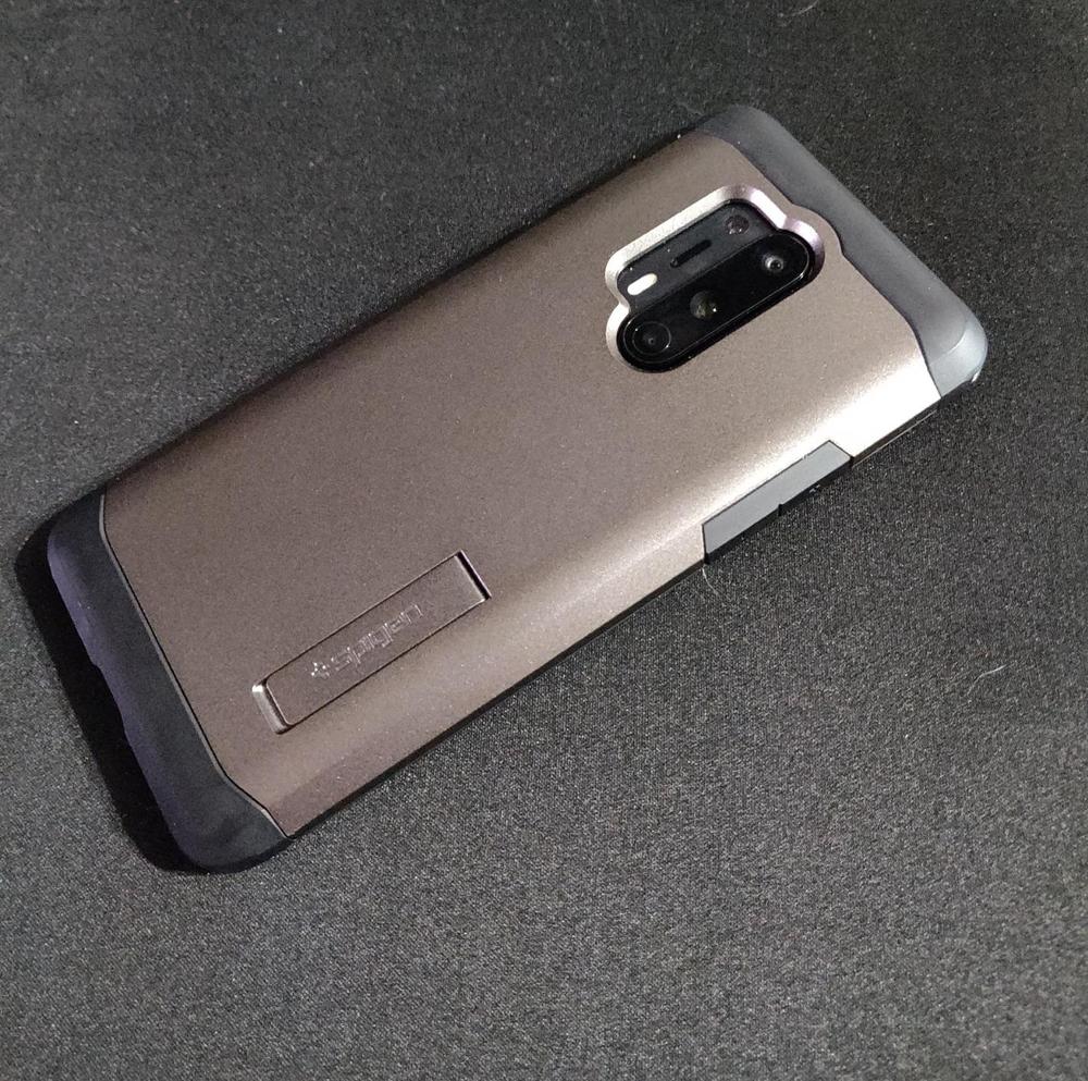 OnePlus 8 Pro Case Tough Armor Black by Spigen ACS00836 - Customer Photo From Amazon Review