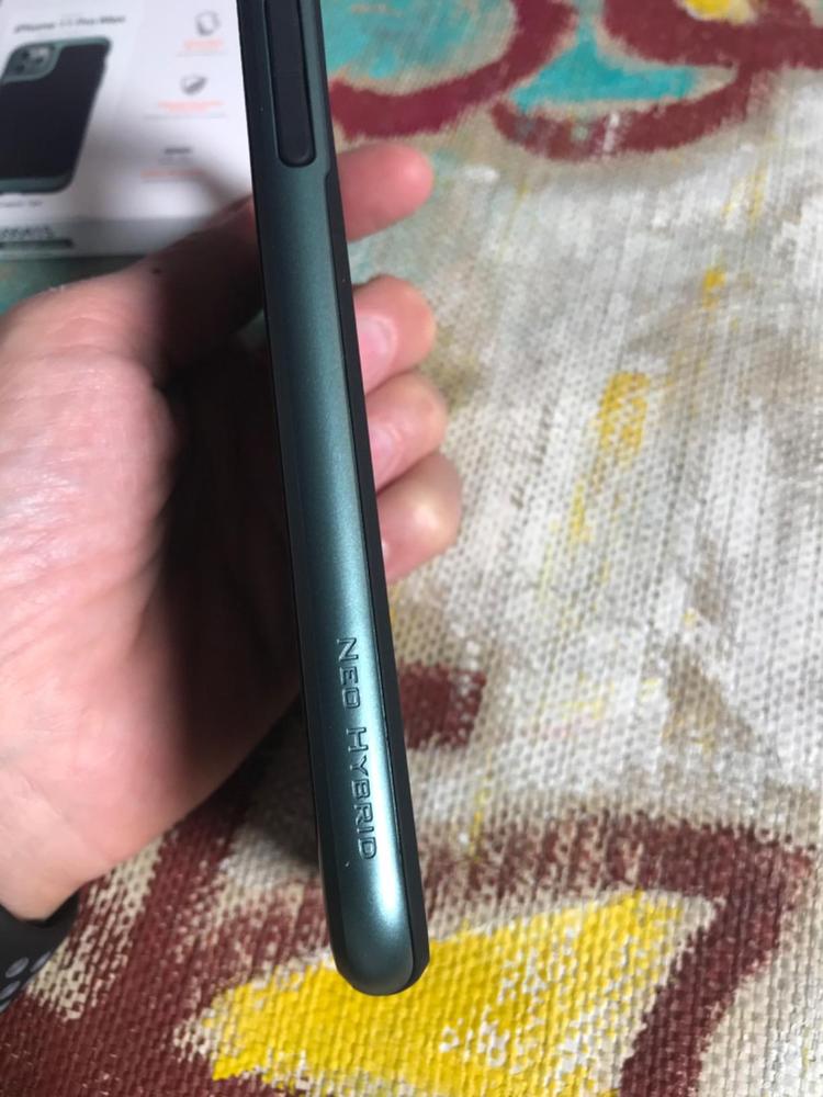 iPhone 11 Pro Max Neo Hybrid Case by Spigen � Midnight Green � ACS00415 - Customer Photo From Amazon Review