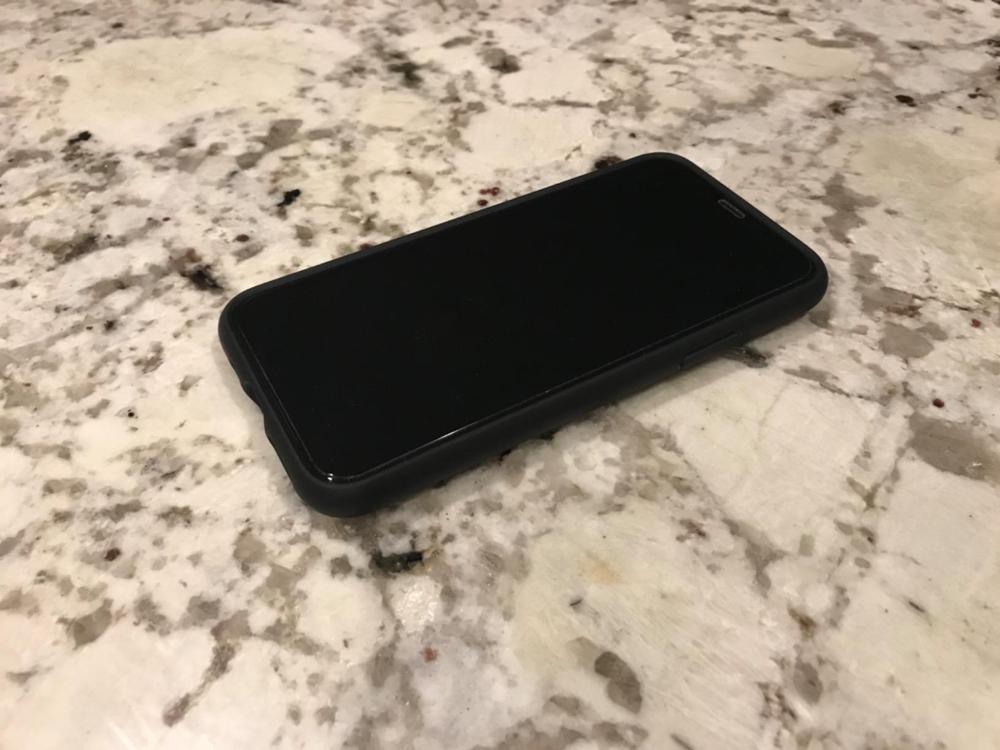 iPhone 11 Pro Ultra Hybrid Spigen ACS00417 Midnight Green - Customer Photo From Amazon Review