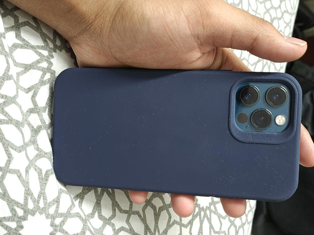 Apple iPhone 12 / iPhone 12 Pro Cloud Super Soft Case by ESR - Midnight Blue - Customer Photo From Salik Yousuf