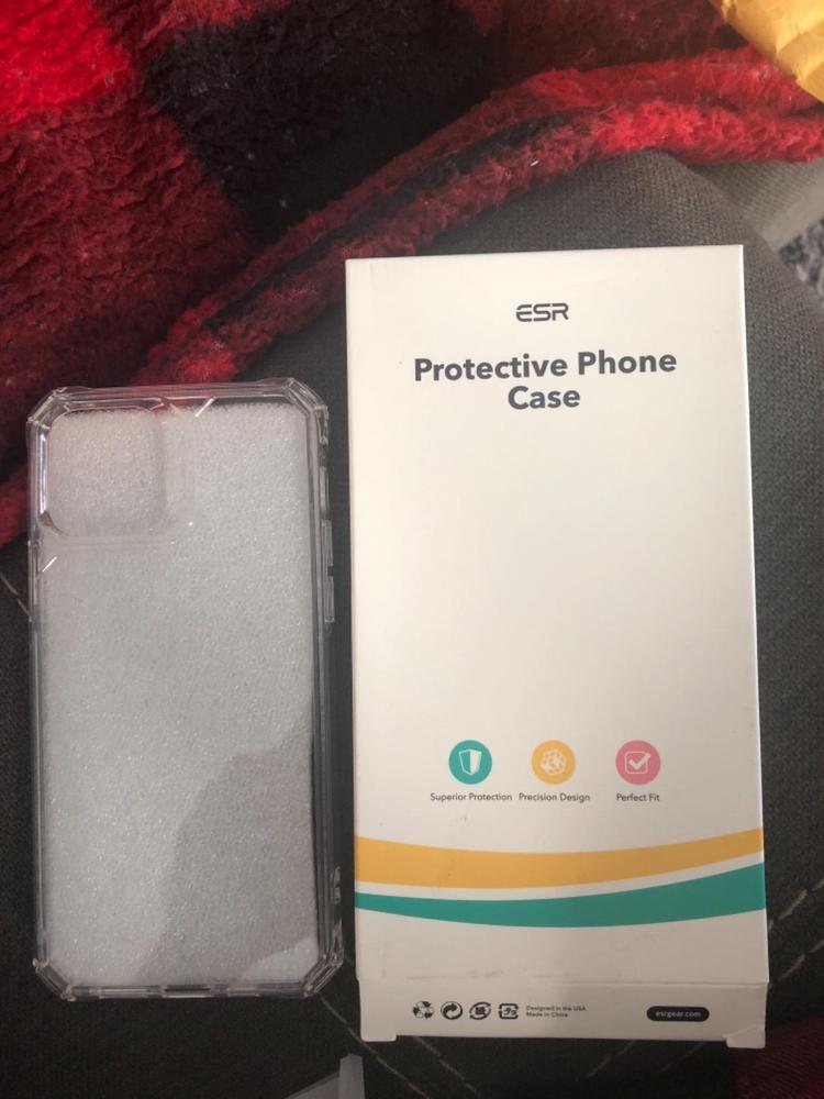 Apple iPhone 12 / iPhone 12 Pro Air Armor Rugged TPU Case � Clear - Customer Photo From Amazon Review