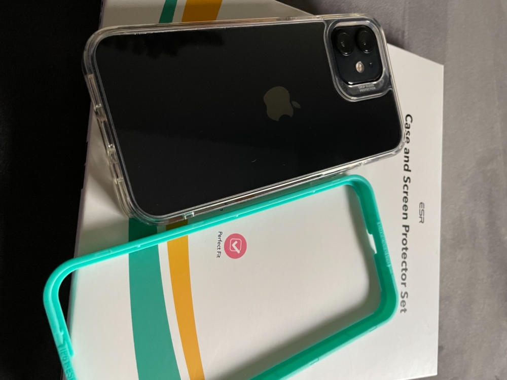 Apple iPhone 12 / iPhone 12 Pro Crystal Hybrid & 2 Protector Set by ESR - Clear - Customer Photo From Noor ul Ain Naveed