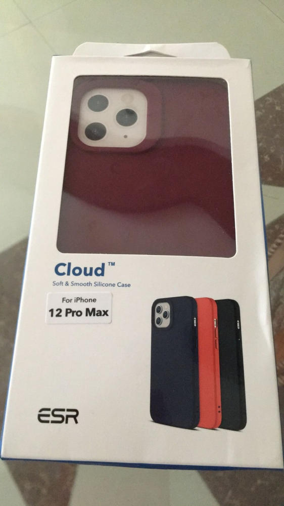 Apple iPhone 12 Pro Max Cloud Super Soft Case by ESR - Wine Red - Customer Photo From Ufaq Manzar