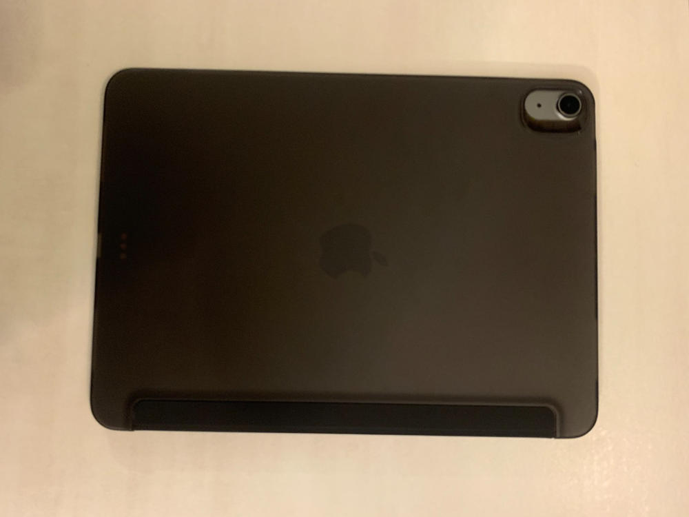 iPad Air 4 2020 Rebound Slim Case with Flexible TPU Back & Rubberized Cover - Frosted Black - Customer Photo From manahil Asim