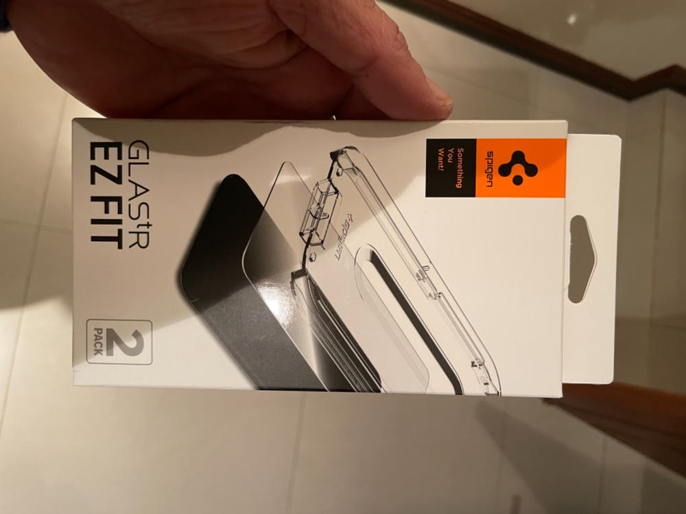 Apple iPhone 12 / iPhone 12 Pro EZ Fit Screen Protector Case Friendly by Spigen - 2 PACK - AGL01804 - Customer Photo From Kashif Kalim