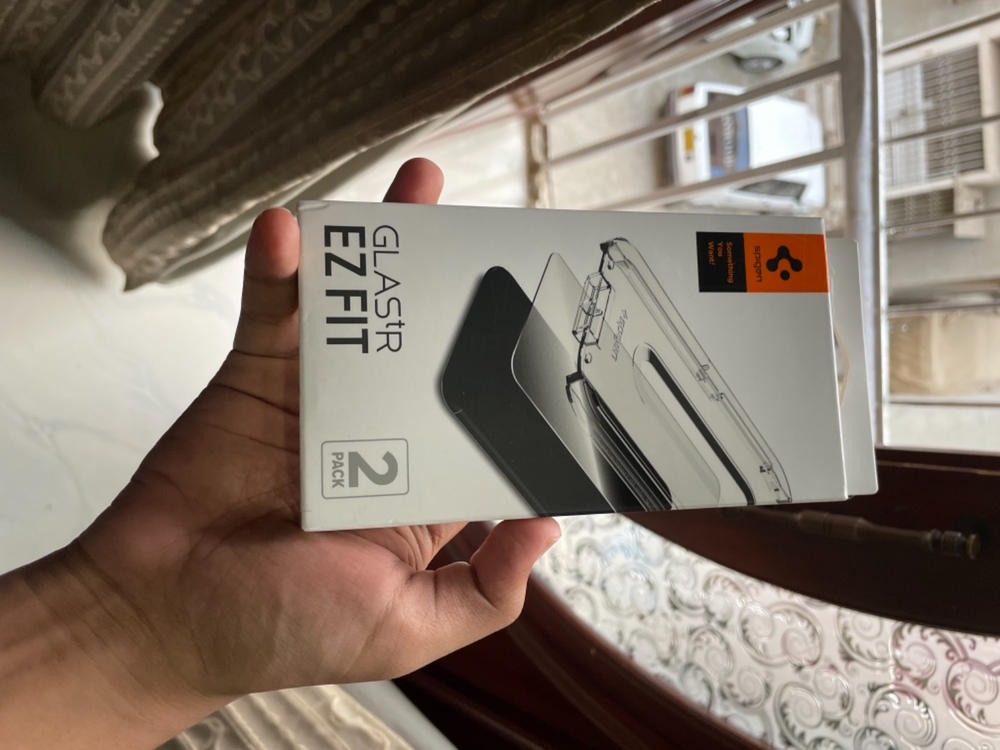 Apple iPhone 12 / iPhone 12 Pro EZ Fit Screen Protector Case Friendly by Spigen - 2 PACK - AGL01801 - Customer Photo From Wasif Qazi
