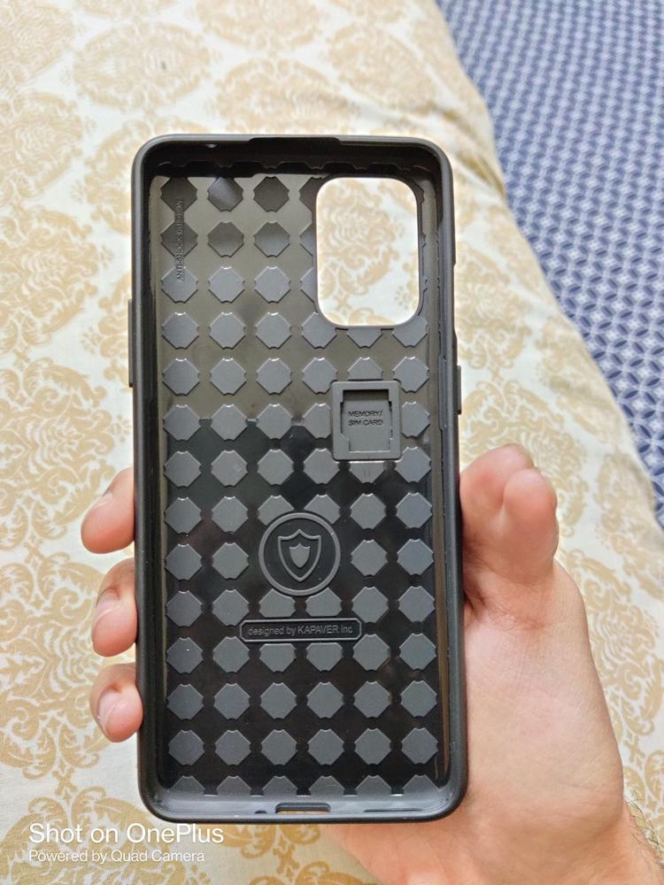 OnePlus 8T Rugged Case by KAPAVER - Black - Customer Photo From Hasaan Shaikh