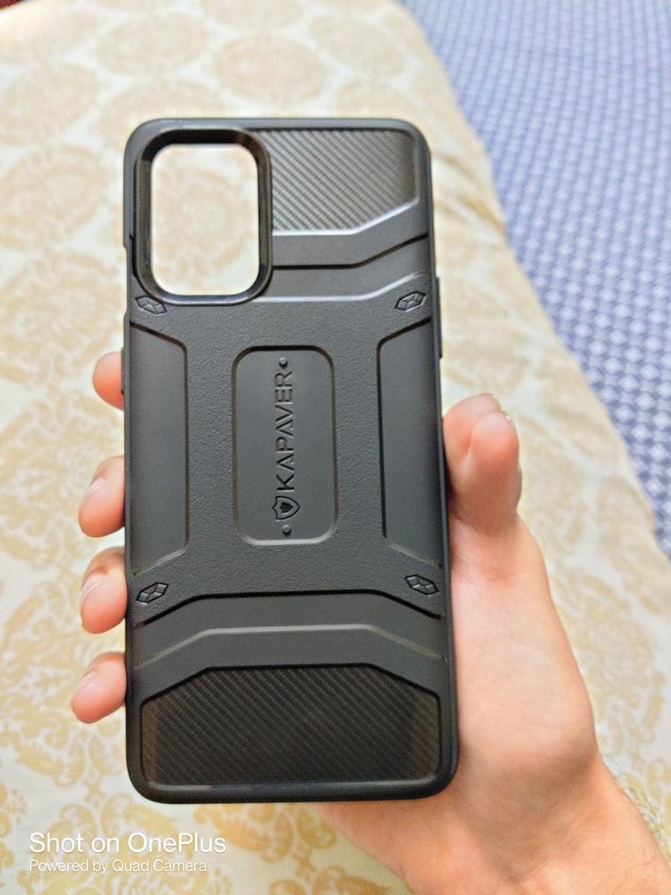 OnePlus 8T Rugged Case by KAPAVER - Black - Customer Photo From Hasaan Shaikh
