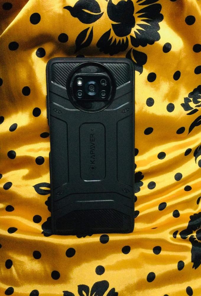POCO X3 NFC Rugged Case by KAPAVER - Black - Customer Photo From Asim Riz