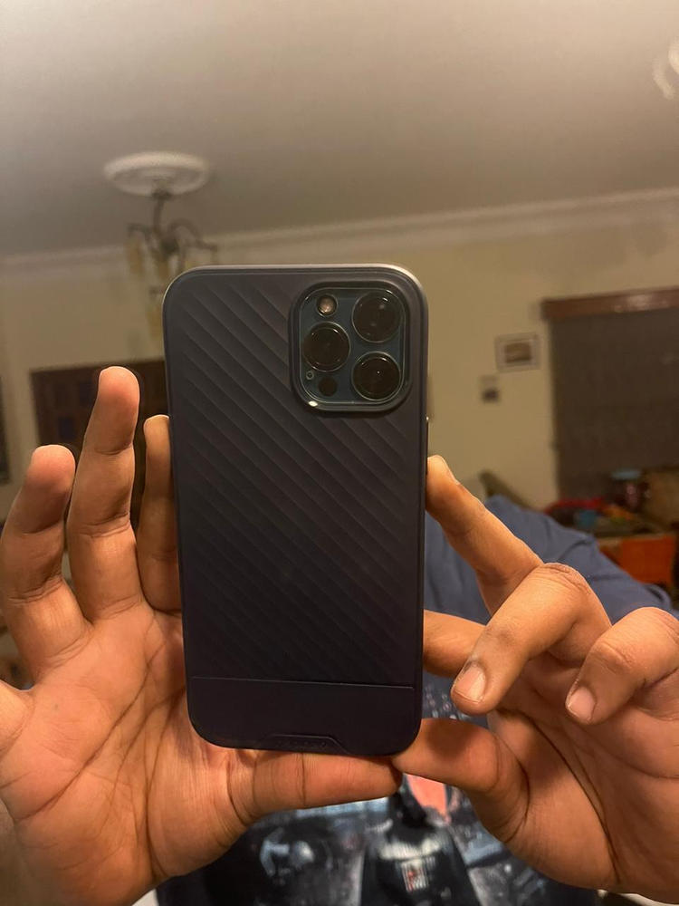 Apple iPhone 12 Pro Max Core Armor Rugged TPU Case by Spigen - ACS01472 - Navy Blue - Customer Photo From Sheikh Bilal Jamil Jamil