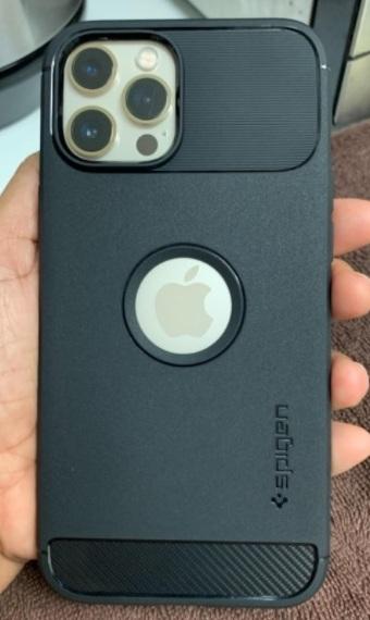 Apple iPhone 12 Pro Max Rugged Armor Case by Spigen - ACS01616 - Matte Black - Customer Photo From Mohsin Janjua