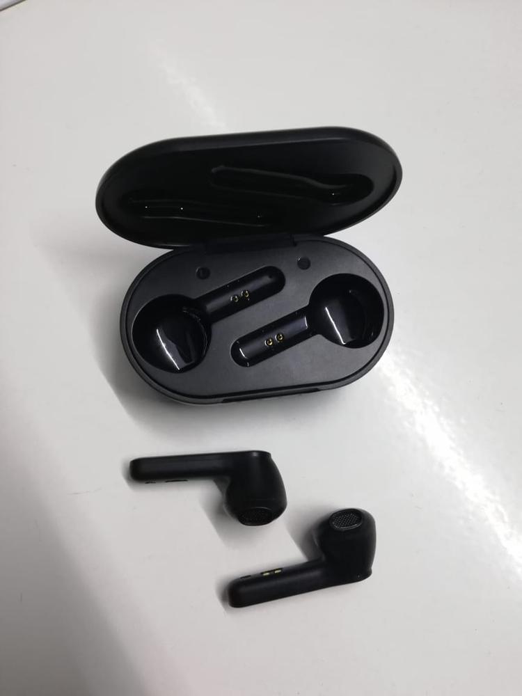 MPOW MX1 Bluetooth Headphones w / Wireless Charging Case / USB-C Charge, 4 Mics Noise Reduction in Ear Headset, 35H Playtime/Hi-Fi Stereo/Touch Control, IPX8 Waterproof Sport Earphones - Black - Customer Photo From Bilal Asif