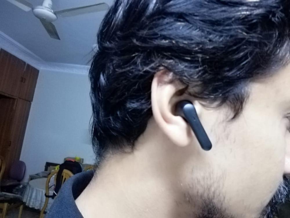 MPOW MX1 Bluetooth Headphones w / Wireless Charging Case / USB-C Charge, 4 Mics Noise Reduction in Ear Headset, 35H Playtime/Hi-Fi Stereo/Touch Control, IPX8 Waterproof Sport Earphones - Black - Customer Photo From Bilal Asif