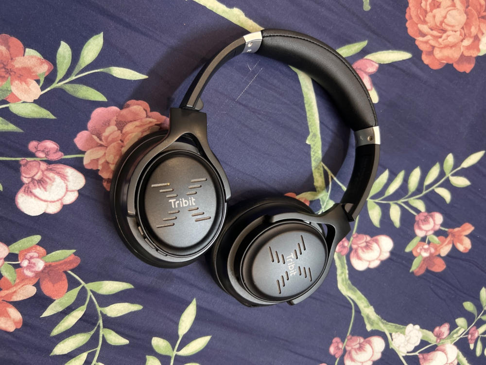 Tribit XFree Go Bluetooth Headphones, Wireless Headphones Over Ear with Bluetooth 5.0, HiFi Sound with Deep Bass, USB Lightening Fast Charge, 24H Playtime, CVC8.0 Noise Cancelling Mics - Black - Customer Photo From Sheryar waqar 