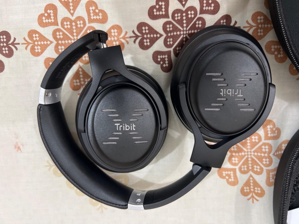 Tribit XFree Go Bluetooth Headphones, Wireless Headphones Over Ear with Bluetooth 5.0, HiFi Sound with Deep Bass, USB Lightening Fast Charge, 24H Playtime, CVC8.0 Noise Cancelling Mics - Black - Customer Photo From Shahzad Kamran Deputy Manager OT
