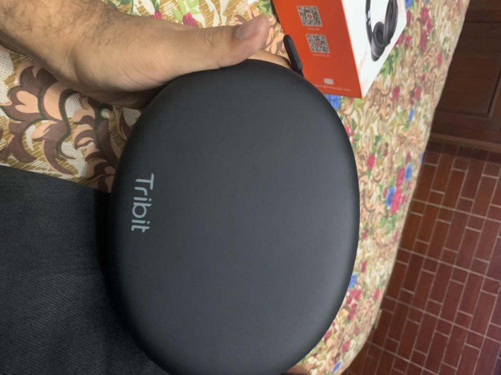 Tribit XFree Tune Bluetooth Headphones Over Ear - Wireless Headphones Noise Cancelling, Hi-Fi Stereo Sound with Rich Bass, Built-in Mic, Soft Earmuffs - Foldable Headset, 24 Hrs Playtime - Black - Customer Photo From Shoaib naz 