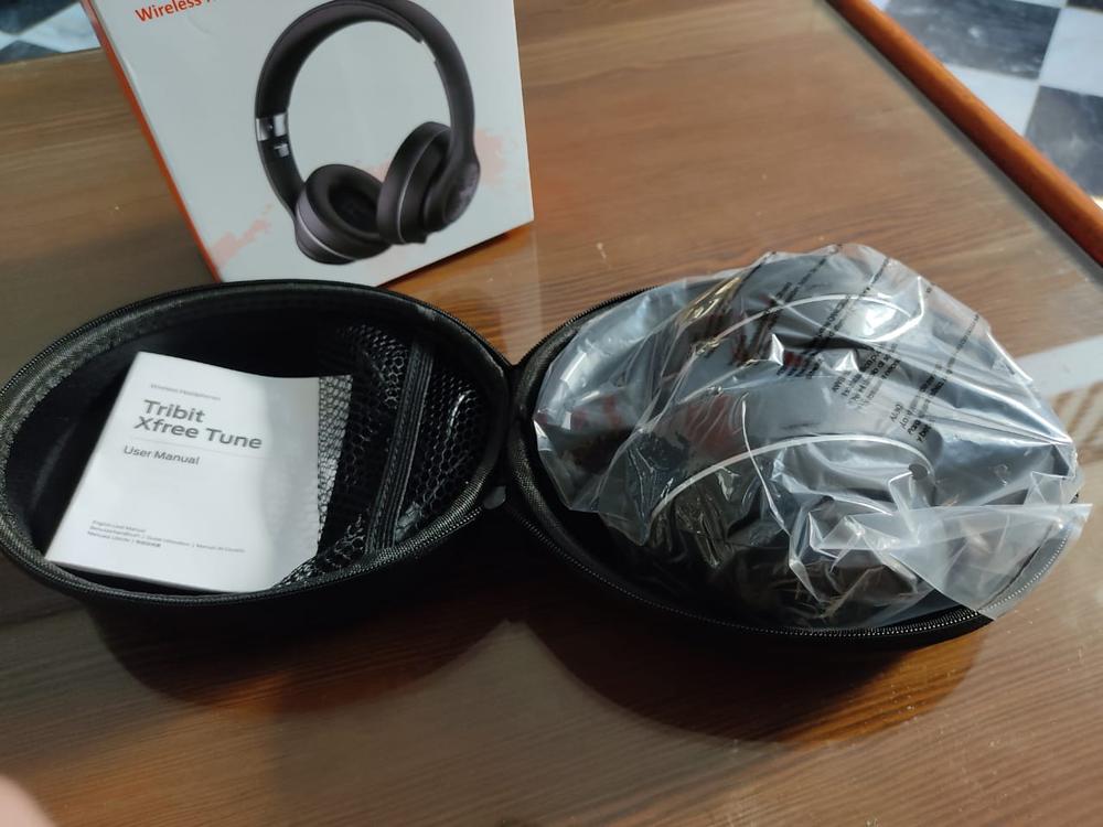 Tribit XFree Tune Bluetooth Headphones Over Ear - Wireless Headphones Noise Cancelling, Hi-Fi Stereo Sound with Rich Bass, Built-in Mic, Soft Earmuffs - Foldable Headset, 24 Hrs Playtime - Black - Customer Photo From Hassan Faisal Saidi