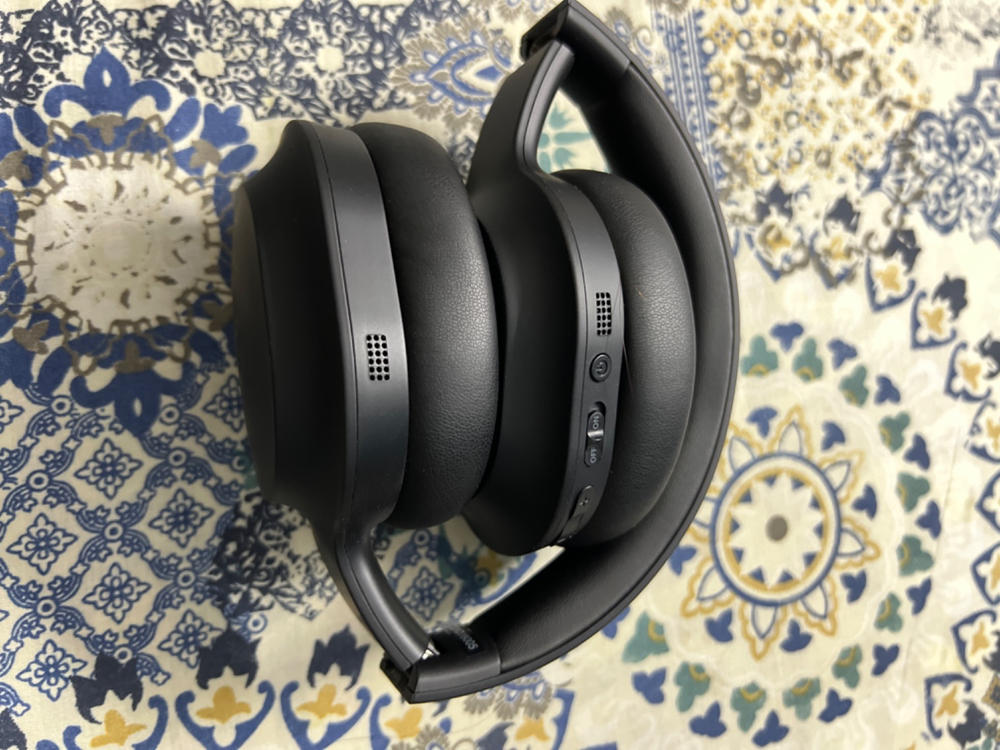 Tribit QuietPlus 50 Bluetooth Headphones, Active Noise Cancelling Headphones with 30H Playtime, Bluetooth 5.0, Hi-Fi Stereo and Soft Earpads, Built-in CVC8.0 Mics, Foldable for Travel/Home/Office - Black - Customer Photo From bushra akhund