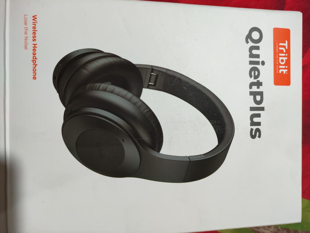 Tribit QuietPlus 100 Active Noise Cancelling Headphones - 5.0 Bluetooth Headphones with MIC 30 Hrs Playtime CVC8.0 Hi-Fi Sound Type-C Foldable Wireless Headphones Over Ear for Airplane Travel Work - Black - Customer Photo From Shahid Imran