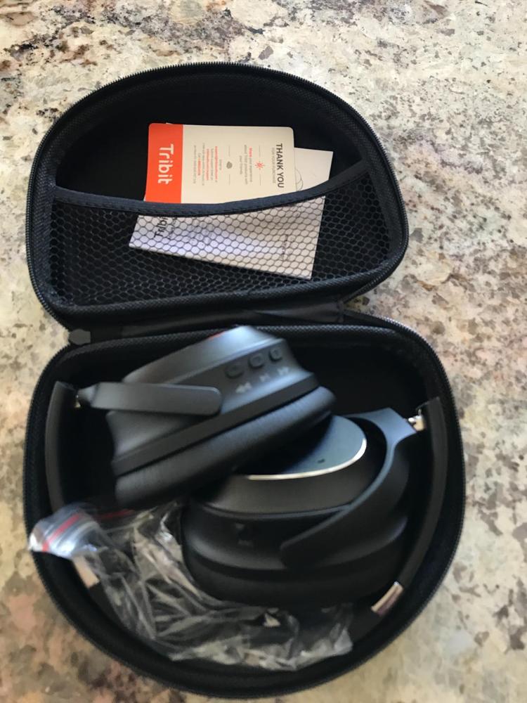 Tribit QuietPlus 72 Bluetooth Headphones, 32dB Hybrid Active Noise Cancelling Headphones, Wireless Over Ear Headphones with CVC8.0 Mic, 30H Playtime, HiFi Stereo Headset, Foldable for Travel Work Home - Customer Photo From AMZ Import