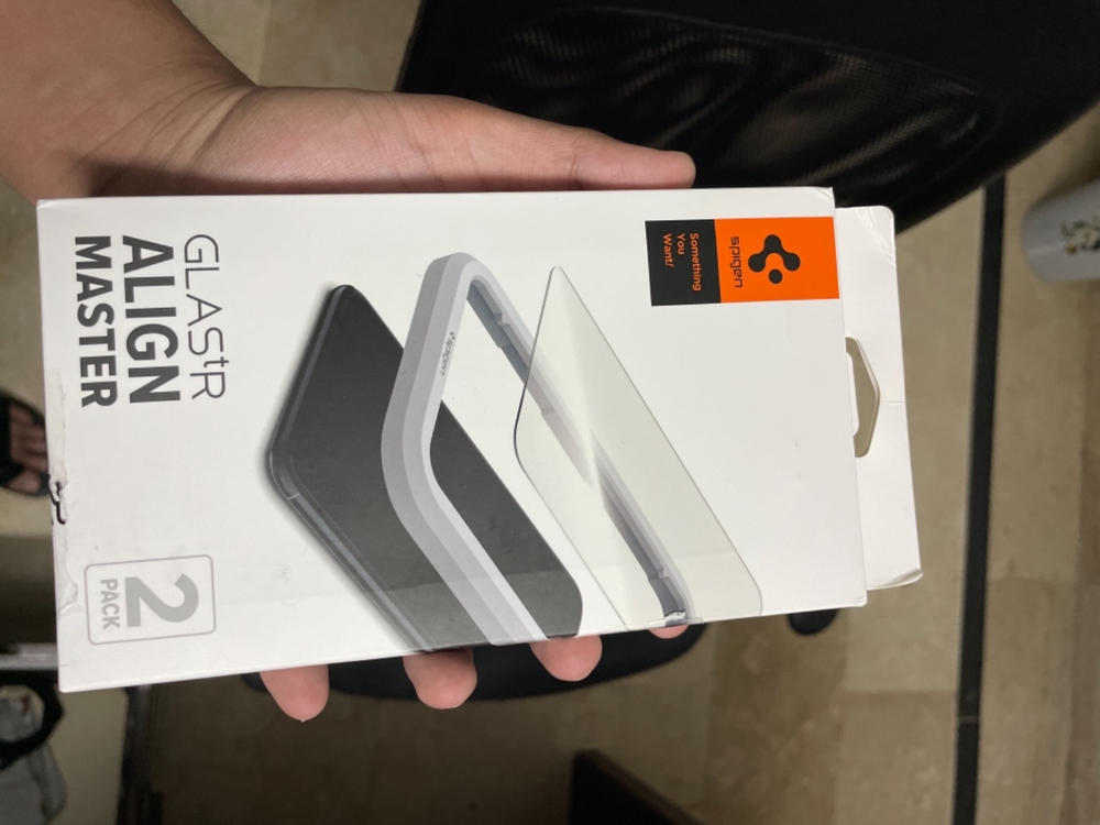 Apple iPhone 12 / iPhone 12 Pro Align Master Screen Protector Case Friendly by Spigen - HD Black - 2 PACK - AGL01802 - Customer Photo From Firzok Nadeem