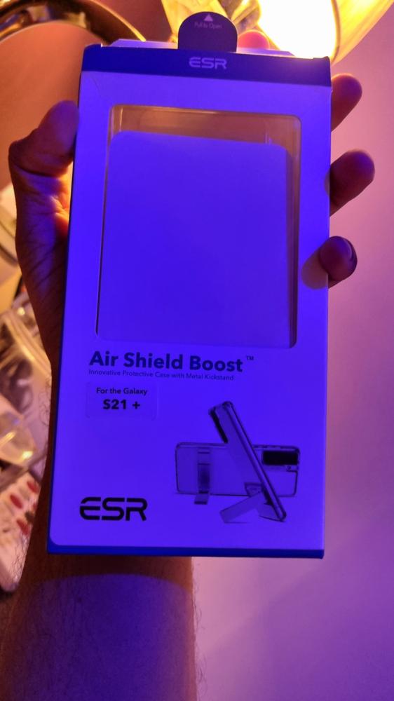 Galaxy S21 Plus Air Shield Boost Back Case with Kickstand by ESR – Crystal Clear - Customer Photo From Fahad Qaisar 