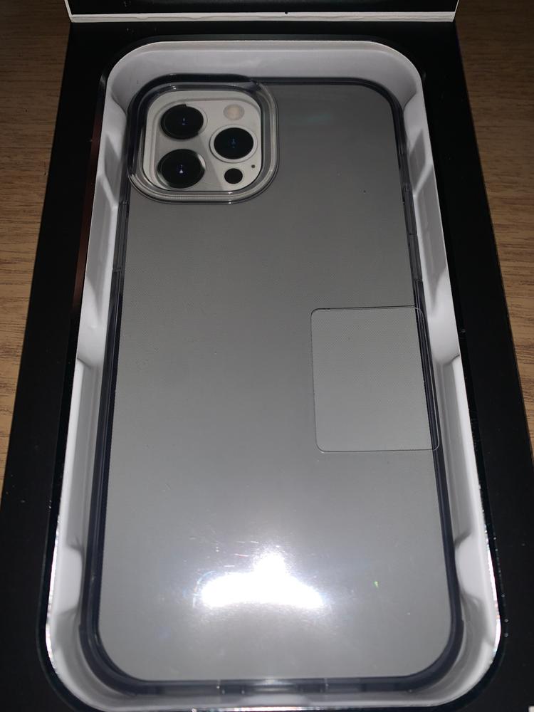 iPhone 12 Pro Max Raptic Clear Case upto 6 feet drop protection on Concrete - Smoke - Customer Photo From Abdullah Tarar