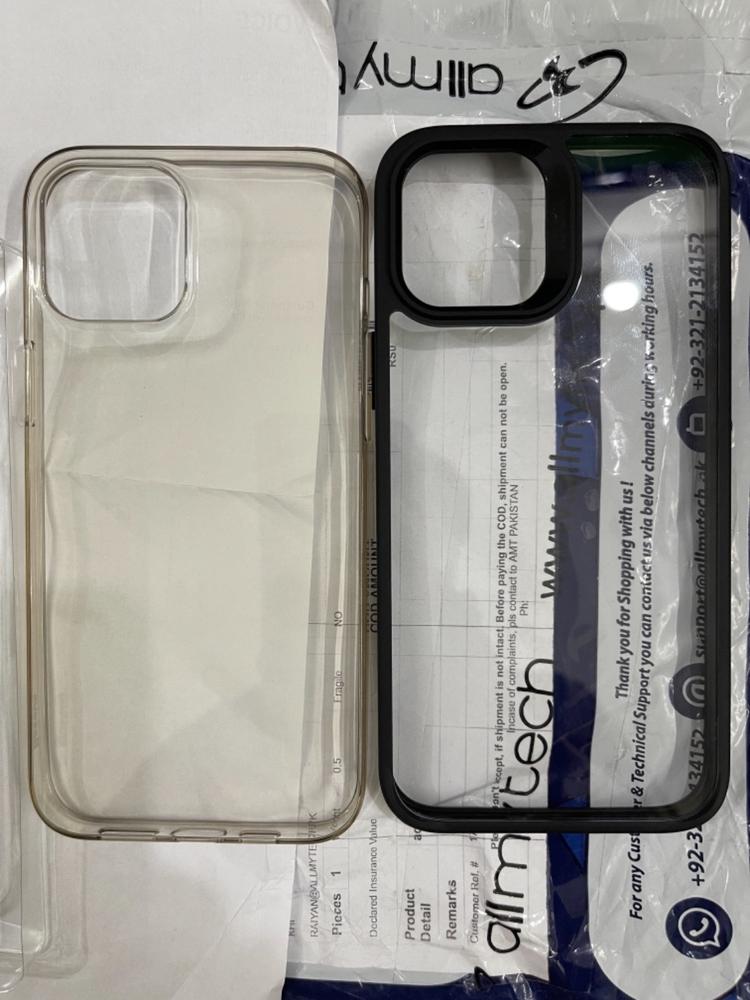 Apple iPhone 12 Pro Max Classic Hybrid Case by ESR - Transparent Black - Customer Photo From Muhammad Farooq 