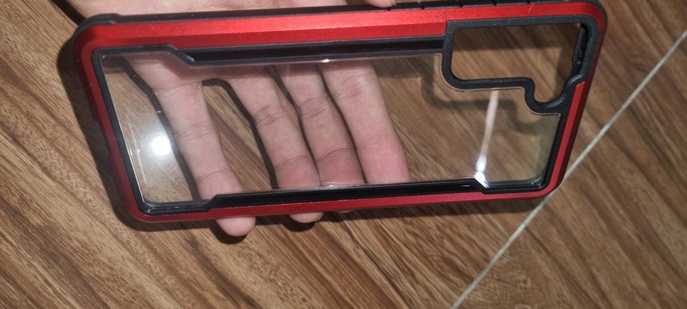 Galaxy S21 Plus Raptic Shield Shock Absorbing Protection, Durable Aluminum Frame, 10ft Drop Tested - Red - Customer Photo From Khubab