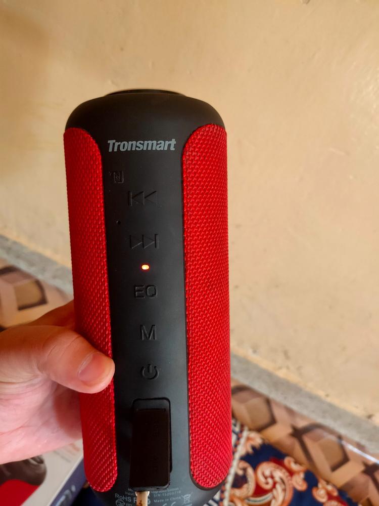 Tronsmart T6 Plus Upgraded Edition SoundPulse™ Portable Bluetooth Speaker 40W with Tri-Bass Effects, 6600mAh Powerbank, IPX6 Waterproof, TWS, NFC, 15H Playtime - Red - Customer Photo From Muhammad Saleem