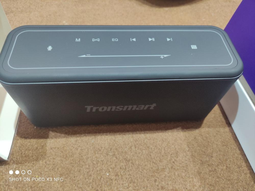 Tronsmart Mega Pro 60W 2.1 Channel Audio Wireless Speaker with Stereo Sound, Extra Bass, 10-Hour Playtime, 65-Foot Bluetooth Range , IPX5 Waterproof, NFC, LED Touch Control - Customer Photo From Ali usman