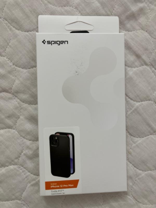 Apple iPhone 12 Pro Max Thin Fit Case by Spigen - ACS01612 - Matte Black - Customer Photo From Syed Ahmad Shah