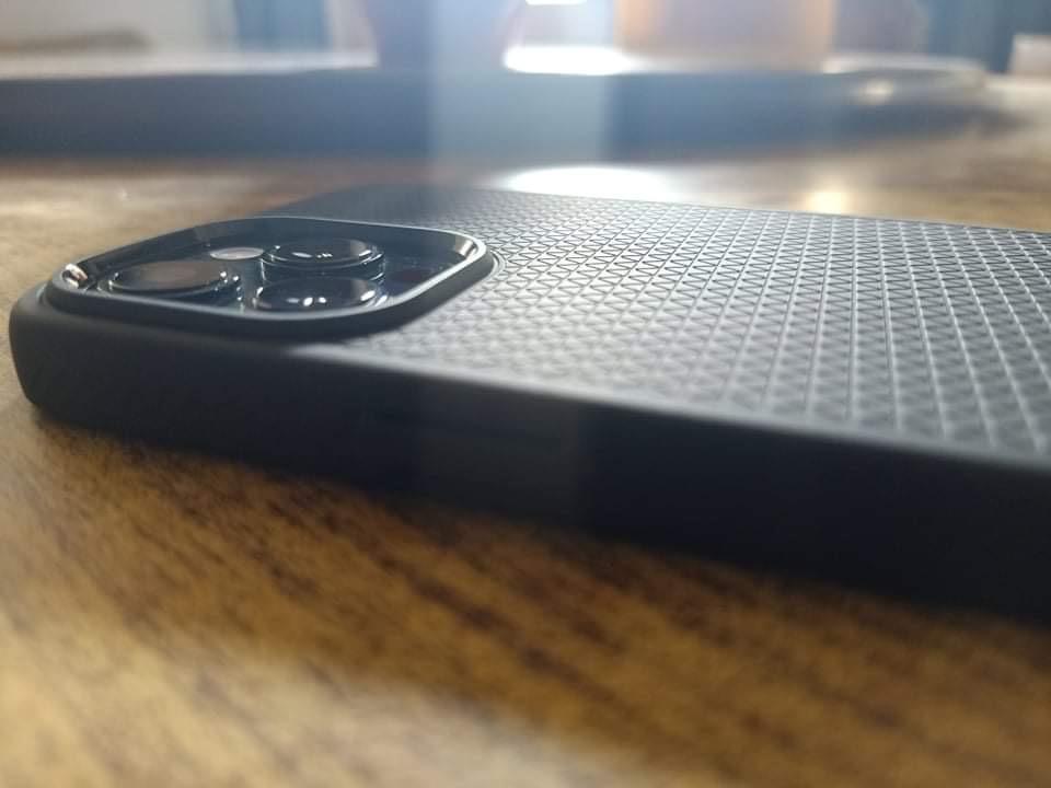 Apple iPhone 12 Pro Max Thin Fit Case by Spigen - ACS01612 - Matte Black - Customer Photo From Usman Younus