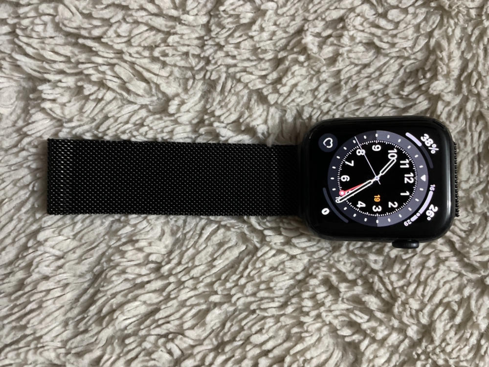 Raptic Mesh Band X Doria made with Real Stainless Steel for Apple Watch Models 6/SE/5/4/3/2/1 44 mm / 42 mm - Black - Customer Photo From Omer Sarwar