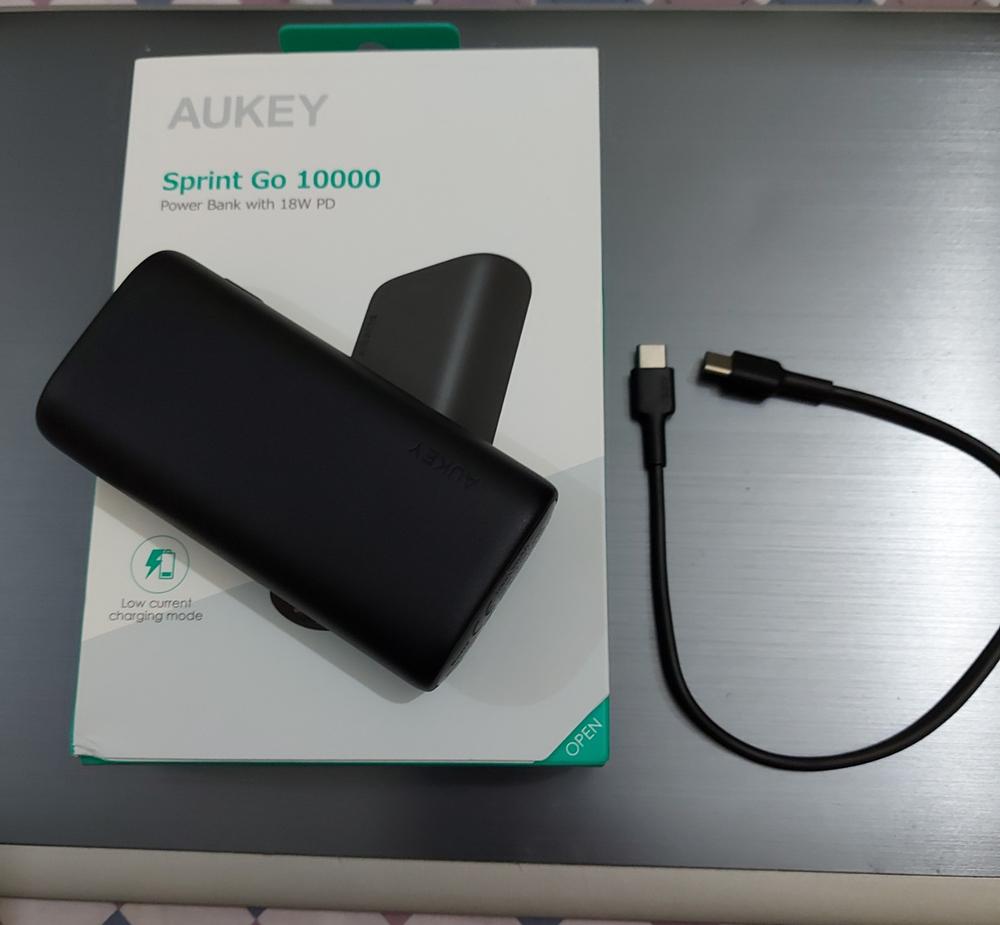AUKEY Sprint Go mini Portable Charger 10000mAh, USB C Power Bank with 18W PD & Quick Charge 3.0, Portable Phone Charger Compatible with iPhone 12/12 Pro/XS/XR, AirPods, Samsung and Google Pixel - RB-Y36 - Black - Customer Photo From Zohaib Asghar