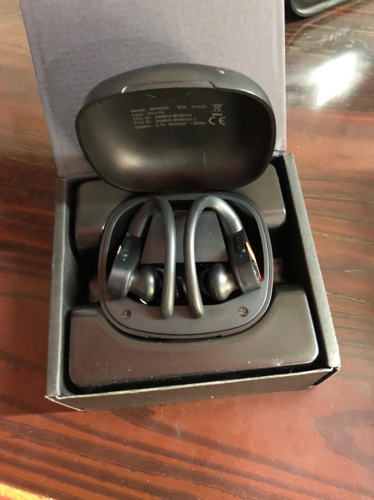 MPOW Flame Solo Sports True Wireless Earbuds with Bass+, Fast Charging / USB-C  & 28H Playtime - Black - Customer Photo From Hamid Mumtaz
