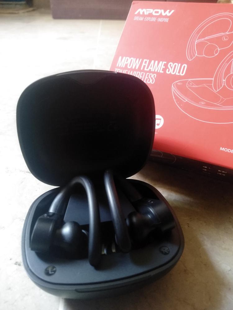MPOW Flame Solo Sports True Wireless Earbuds with Bass+, Fast Charging / USB-C  & 28H Playtime - Black - Customer Photo From Adeel Arif