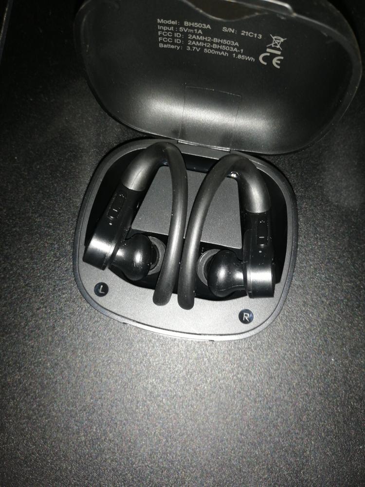 MPOW Flame Solo Sports True Wireless Earbuds with Bass+, Fast Charging / USB-C  & 28H Playtime - Black - Customer Photo From Asif