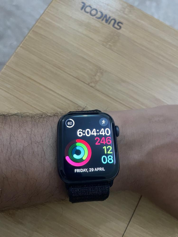 Apple Watch Screen Protector ProFlex by Spigen for 44mm Models 6/SE/5/4 with Auto Alignment Kit - Clear - 2 PACK - AFL01220 - Customer Photo From Ibrahim Obaidullah